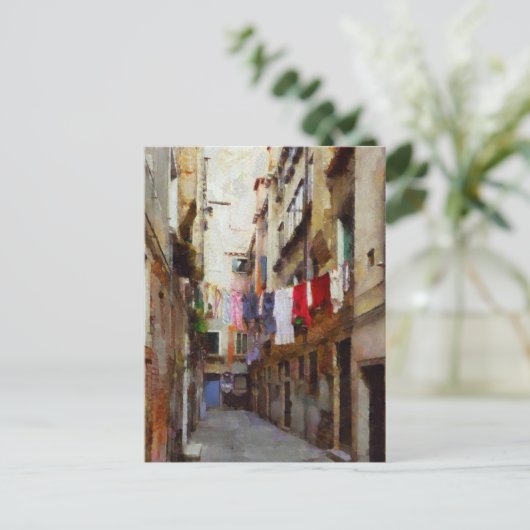 Kunst des Waschtags Postkarte (Stehend Vorderseite)