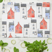 Kunst des Wasserfarbenhauses Geschirrtuch (Gefaltet)