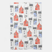 Kunst des Wasserfarbenhauses Geschirrtuch (Vertikal)