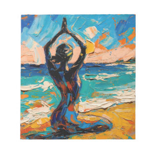Kunst des Yoga (#1) Ölgemälde Notizblock