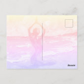 Kunst des Yoga (#1) Ölgemälde Postkarte (Rückseite)