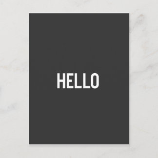 Kunst-Design in Schwarz und Weiß - Word - HELLO Postkarte