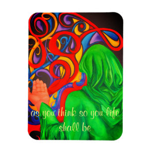 Kunst-Designer-Magnetgedanken schaffen Magnet