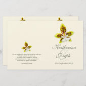 Kunst, Dichtung und Musik Blume Orchid (Vorne/Hinten)