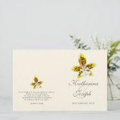 Kunst, Dichtung und Musik Blume Orchid (Stehend Vorderseite)