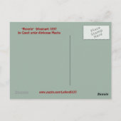 Kunst, Dichtung und Musik Postkarte (Rückseite)