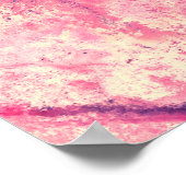 Kunst Die rosa Aquarellfarbe Klappe Wasserfarbe Poster (Ecke)