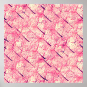 Kunst Die rosa Aquarellfarbe Klappe Wasserfarbe Poster