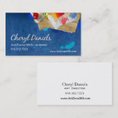 Kunst-Direktor: Entwurfs-Studio-Grafiker-Maler Visitenkarte (Vorne/Hinten)