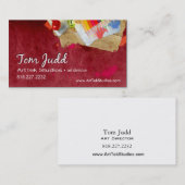 Kunst-Direktor: Entwurfs-Studio-Grafiker-Maler Visitenkarte (Vorne/Hinten)