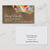 Kunst-Direktor: Entwurfs-Studio-Grafiker-Maler Visitenkarte (Vorne/Hinten)