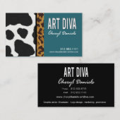 Kunst-Diva-Grafikdesigner-Visitenkarte Visitenkarte (Vorne/Hinten)