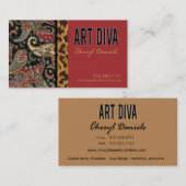 Kunst-Diva-Grafikdesigner-Visitenkarte Visitenkarte (Vorne/Hinten)