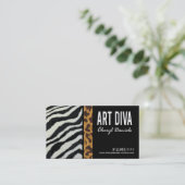 Kunst-Diva-Grafikdesigner-Visitenkarte Visitenkarte (Stehend Vorderseite)