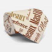 Kunst Dogue de Bordeaux Word Krawatte (Gerollt)