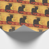 Kunst-Druck Le Chat Noir Geschenkpapier (Ecke)