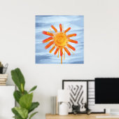 Kunst Druck, Sonnenschein Malerei Poster (Heimbüro)