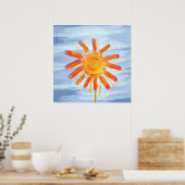 Kunst Druck, Sonnenschein Malerei Poster (Küche)