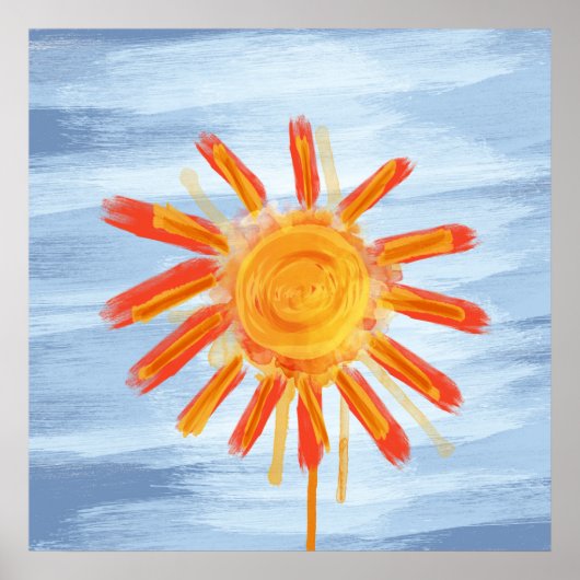 Kunst Druck, Sonnenschein Malerei Poster (Vorne)