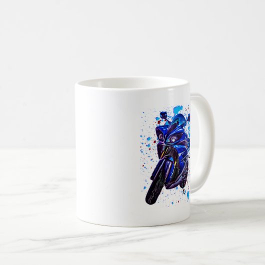 Kunst-Druck Yamahas YZF R1 Kaffeetasse (VorderseiteRechts)