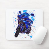 Kunst-Druck Yamahas YZF R1 Mousepad (Mit Mouse)