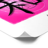 Kunst drucken Chinesisches Symbol für Frieden auf Poster (Ecke)