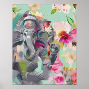 Kunst-Druckplakat Buddhas Ganesha Poster