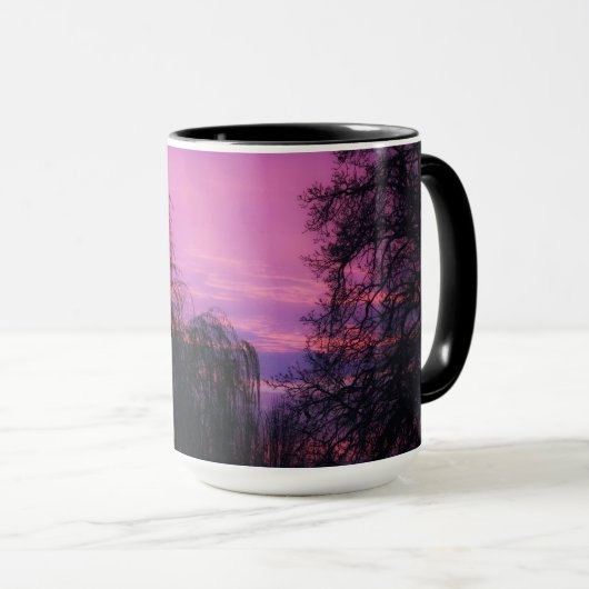 Kunst durch Gott ein herrlicher Sonnenaufgang Tasse (VorderseiteRechts)