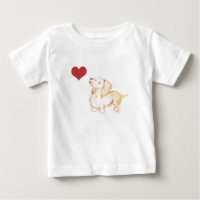 "Kunst durch Heide" Liebe Dackel-Kinderst-shirt