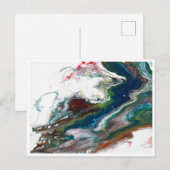 Kunst durch kleine Postkarte der Heide gießen (Vorne/Hinten)