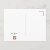 Kunst durch kleine Postkarte der Heide gießen (Rückseite)