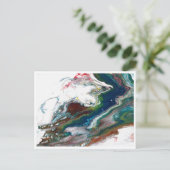 Kunst durch kleine Postkarte der Heide gießen (Stehend Vorderseite)