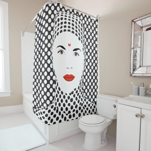 Kunst Duschvorhang (Beispiel)