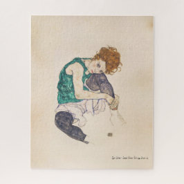 KUNST, EGON SCHIELE SETZTE FRAU MIT DEN PUZZLE