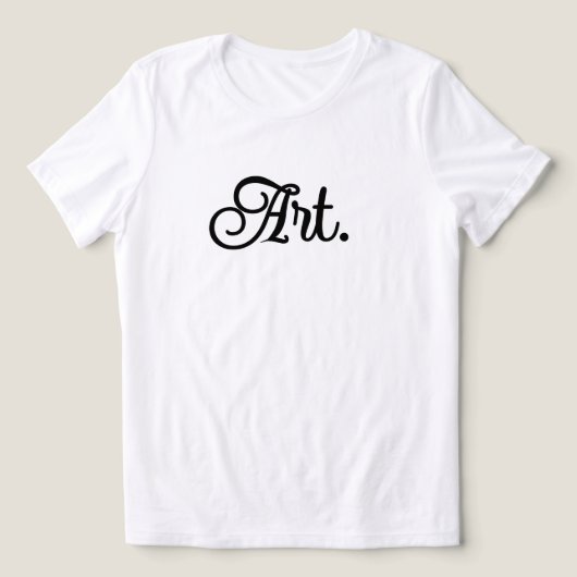 Kunst - Ein Minimalistisches Zitat für Frauen Tri-Blend Shirt (Design Vorderseite)