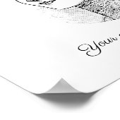 Kunst einer Frau in einem Blumenhut 2 Poster (Ecke)