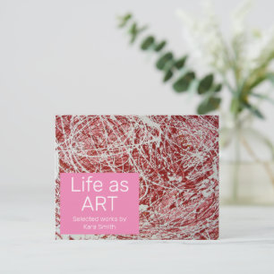 Kunst Einladung Postkarte anzeigen