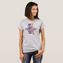 Kunst entgasen Zitat-T-Shirt