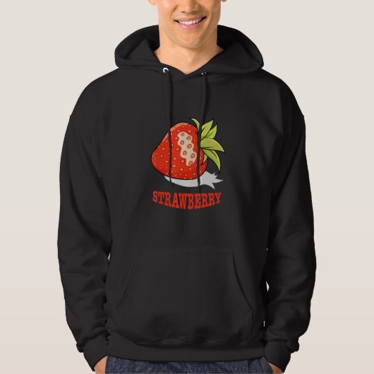 Kunst Erdbeere Hoodie (Vorderseite)