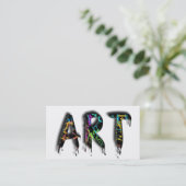 Kunst-Farben-Maler-Künstler-kreatives berufliches Visitenkarte (Stehend Vorderseite)