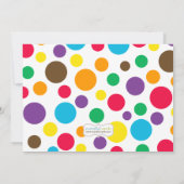 Kunst-Farben-Party-Geburtstag Einladung (Rückseite)