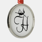 Kunst-Fee-Initiale: H Ornament Aus Metall (Rechts)