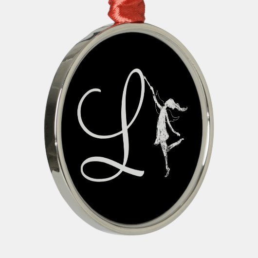 Kunst-Fee-Initiale: L Ornament Aus Metall (Rechts)