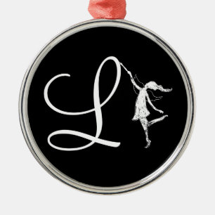 Kunst-Fee-Initiale: L Ornament Aus Metall