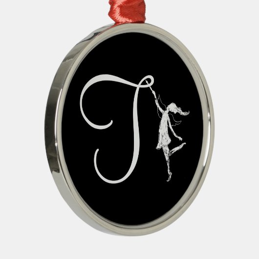 Kunst-Fee-Initiale: T Ornament Aus Metall (Rechts)