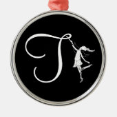 Kunst-Fee-Initiale: T Ornament Aus Metall (Vorne)