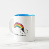 Kunst-Fee: Stellen Sie Ihren eigenen Regenbogen Zweifarbige Tasse (Vorderseite Links)