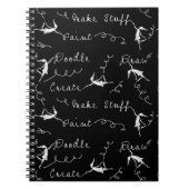 Kunst-Feen bei der Arbeit Notizblock (Vorderseite)