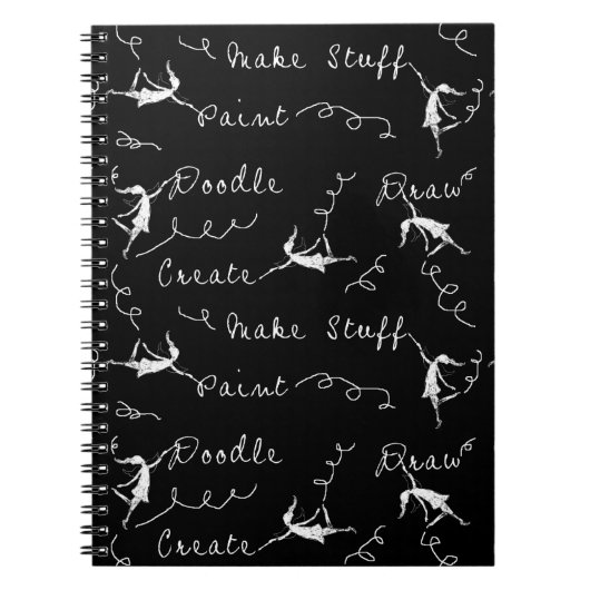 Kunst-Feen bei der Arbeit Notizblock (Vorderseite)