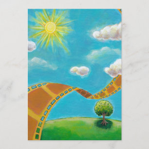 Kunst-Filmstreifen des Filmliebhaberspaßes Einladung